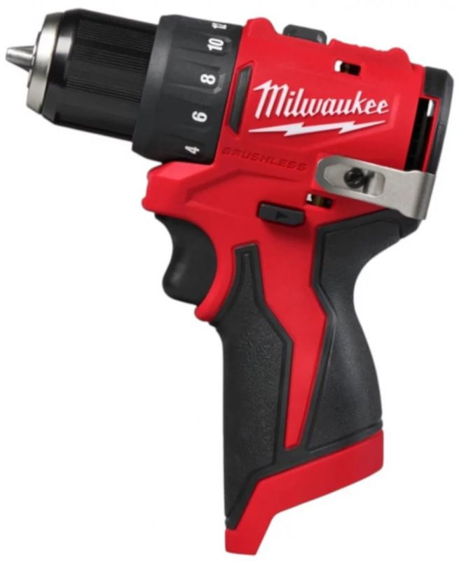 Шурупокрут-дриль акумуляторний Milwaukee M12 BLDDRC-0 12В 40Нм 0-1700об/хв 0.8кг без АКБ и ЗП
