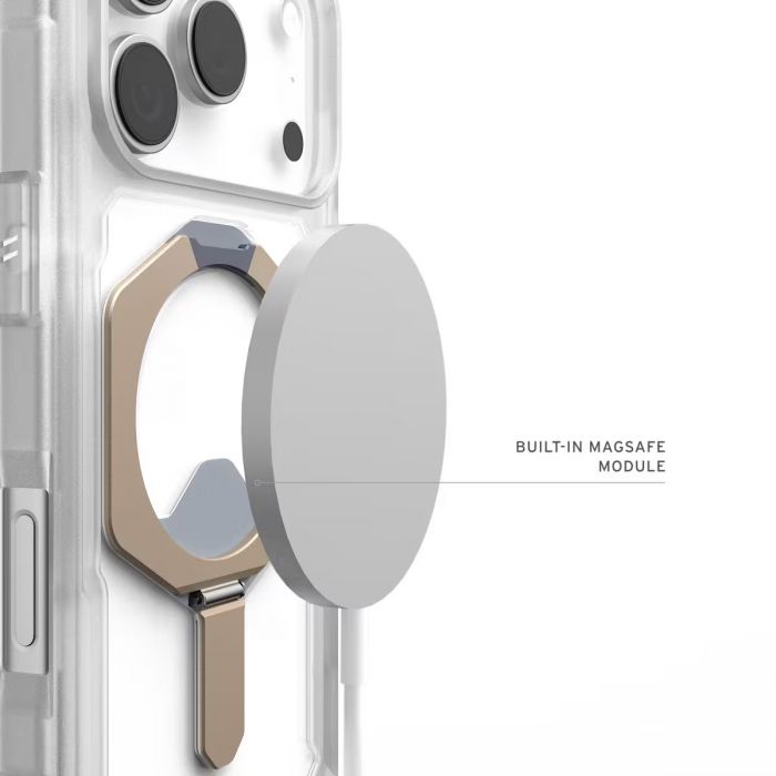 Чохол UAG для iPhone 17 Pro, Plasma XTE MagSafe, Clear/Titanium