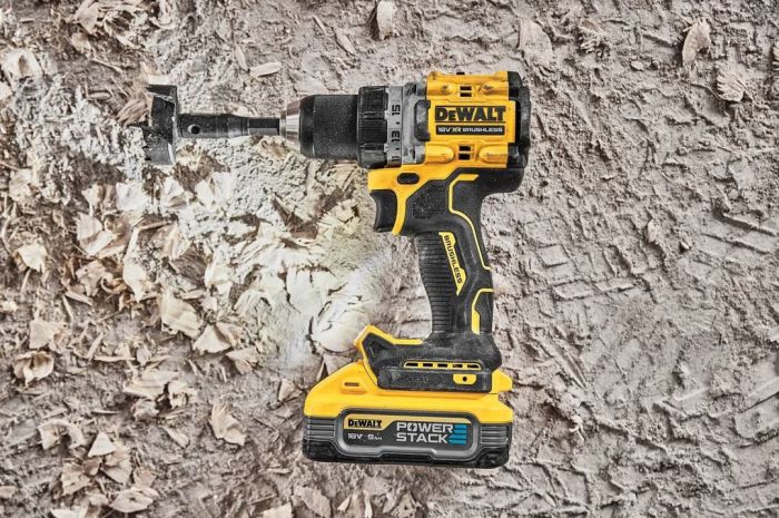 Шурупокрут-дриль акумуляторний DeWALT XR Li-Ion PowerStack 18В 2х5А·год 90Нм 0-650·0-2000об/хв кейс ЗП 1.28кг