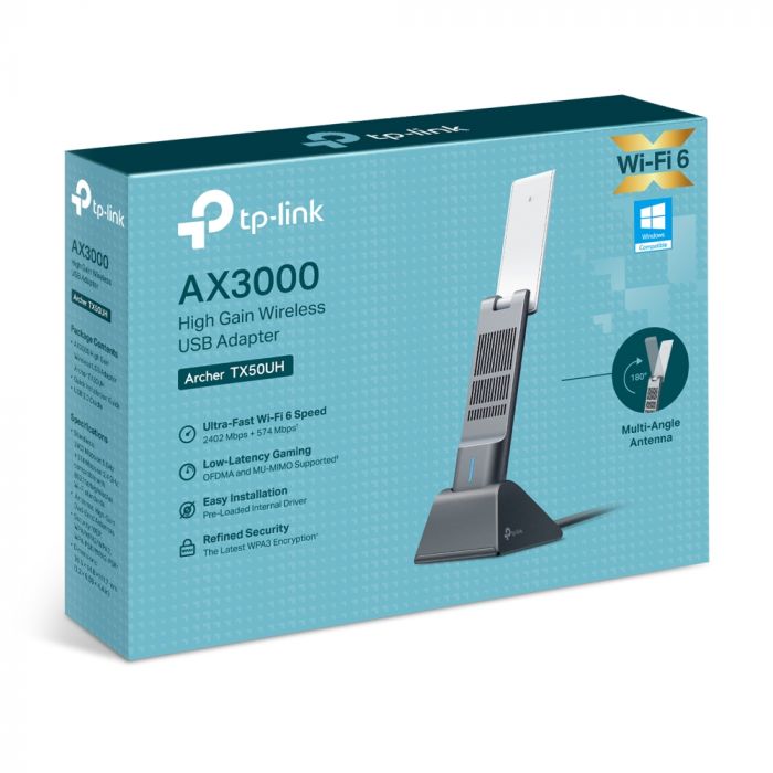 Адаптер WiFi TP-LINK Archer TX50UH AX3000, USB 3.0