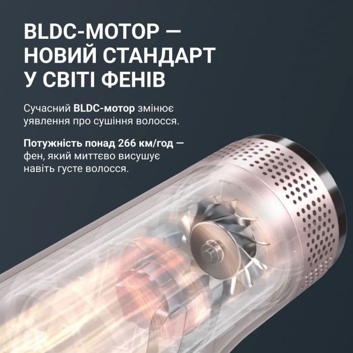 Фен Rowenta T-Shape Maestria Nano Foldable, 1700Вт, 3 режими, іоніз-я, хол. обдув, кейс, рожевий