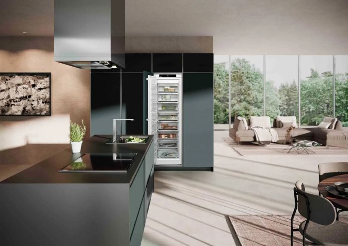 Морозильна камера Liebherr вбудована, 177x54.1х54.5, 209л, E, NF, диспл внутр., білий