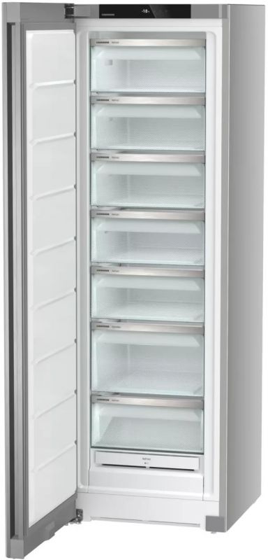 Морозильна камера Liebherr, 185.5x59.7х67.5, 271л, 1дв., D, NF, диспл внутр., сірий