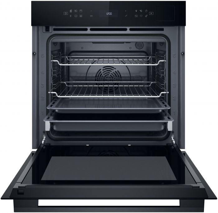 Духова шафа Whirlpool електрична, 73л, A+, дисплей, конвекція, піроліз, телескопічні напрямні, чорний