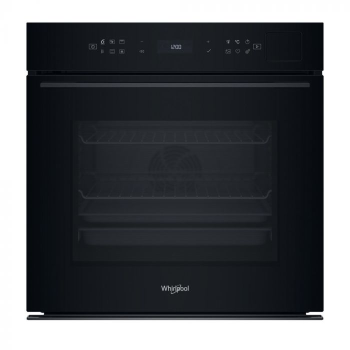 Духова шафа Whirlpool електрична, 73л, A+, дисплей, конвекція, піроліз, телескопічні напрямні, чорний