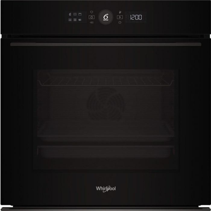 Духова шафа Whirlpool електрична, 73л, A+, дисплей, конвекція, телескопічні напрямні, чорний
