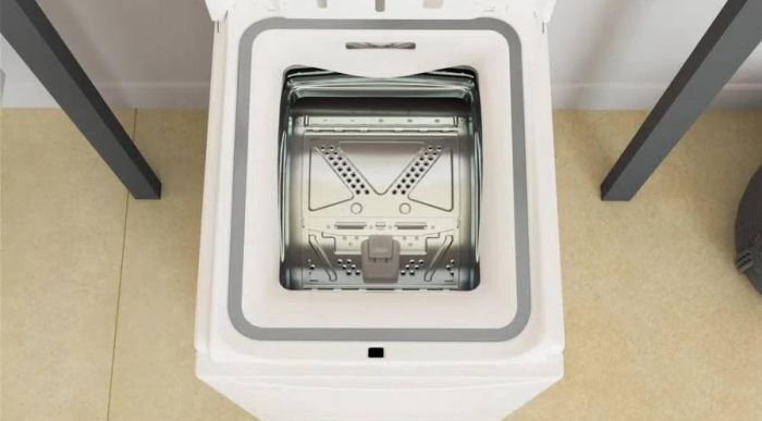 Пральна машина Whirlpool вертикальна, 6кг, 1000, C, 60см, дисплей, білий