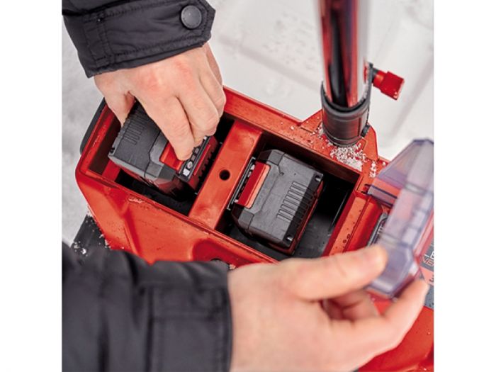 Машина снігоприбиральна акумуляторна Einhell GE-ST 36/40 Li E-Solo 2x18В ширина 40м викид 6м глибина 20см 6.5кг без АКБ та ЗП