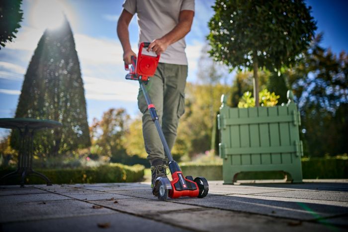 Очищувач швів плитки Einhell Expert GE-CC 18/110 Li E-Solo 18В 1150-1500об/хв щітка 110мм телескопічна штанга 1.53кг без АКБ та ЗП