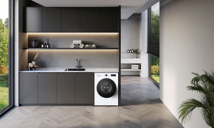 Пральна машина LG фронтальна, 7кг, 1200, A, 44см, дисплей, пара, інвертор, білий