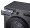 Пральна машина LG фронтальна, 7кг, 1200, A, 44см, дисплей, пара, інвертор, чорний