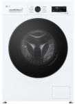 Пральна машина LG фронтальна, 9кг, 1400, A, 55см, дисплей, пара, інвертор, білий