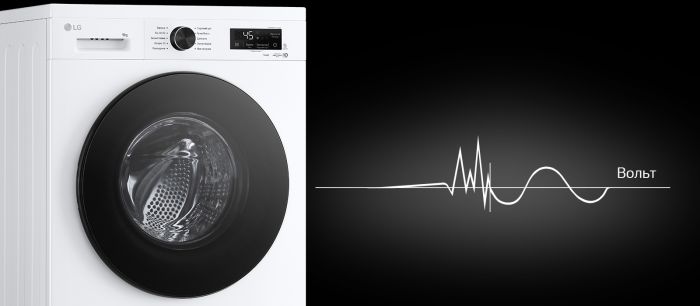 Пральна машина LG фронтальна, 9кг, 1400, A, 55см, дисплей, пара, інвертор, білий