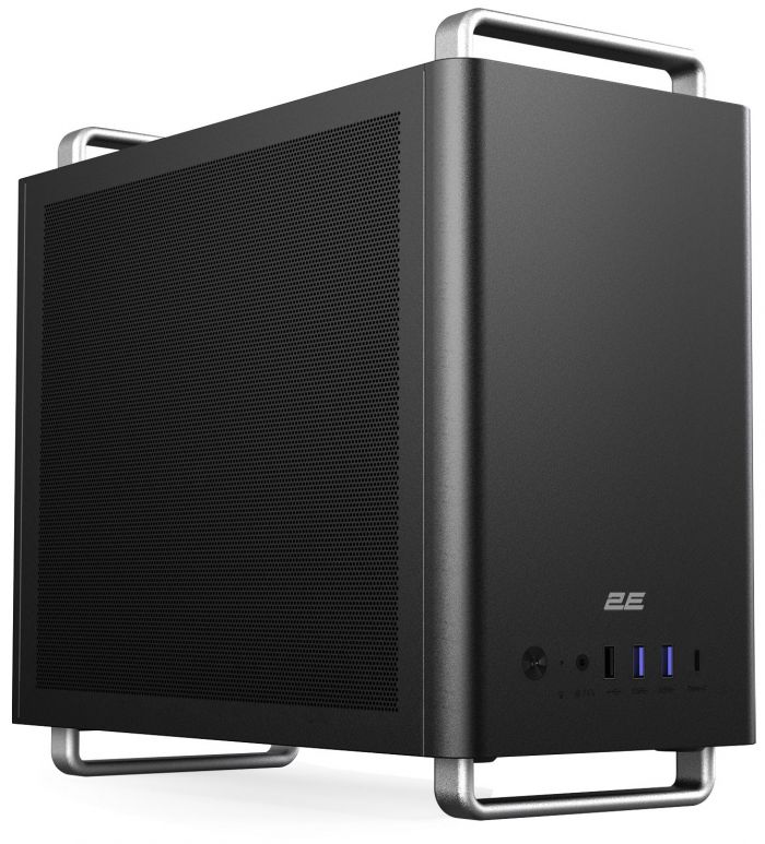 Корпус 2E Credo Mesh V300B-MH без БЖ, 2xUSB3.0, 1х USB 2.0, 1xUSB Type-C, 1x90мм, VGA 310мм, mATX, чорний