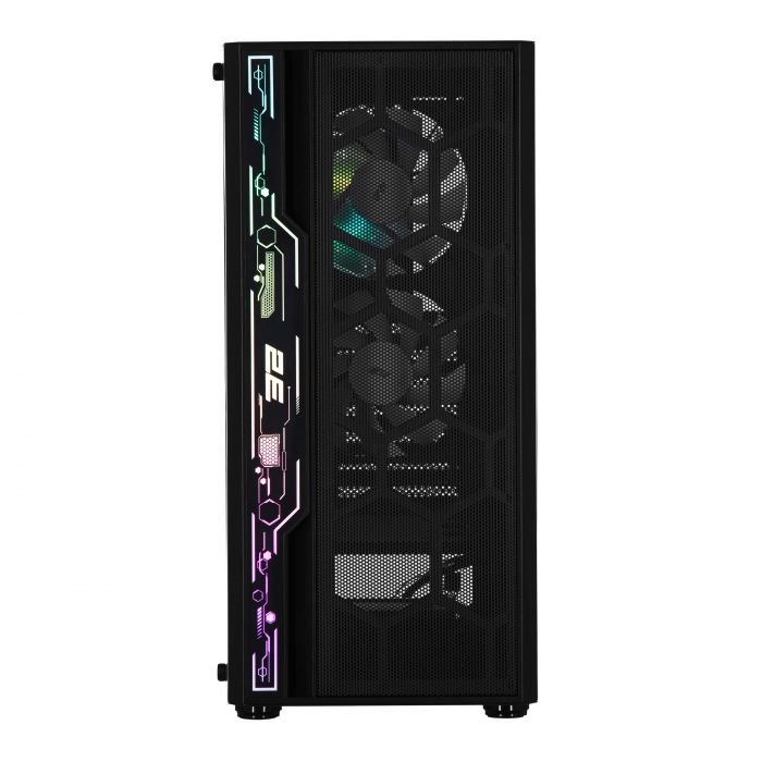 Корпус 2E GAMING Spero G2052 без БЖ 2xUSB3.0, 1xUSB2.0, 1x120мм ARGB, 2x120мм, VGA 345мм, LCS ready, TG Side Panel, ATX, чорний