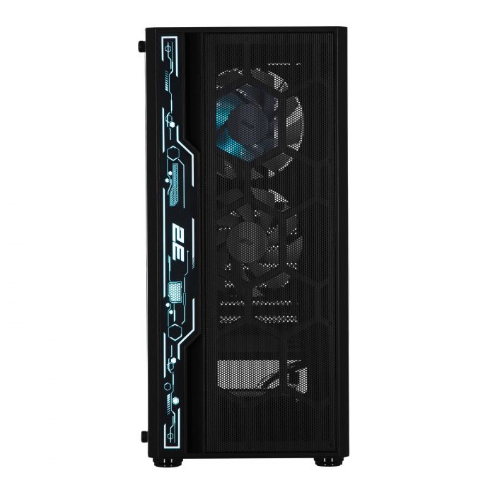 Корпус 2E GAMING Spero G2052 без БЖ 2xUSB3.0, 1xUSB2.0, 1x120мм ARGB, 2x120мм, VGA 345мм, LCS ready, TG Side Panel, ATX, чорний