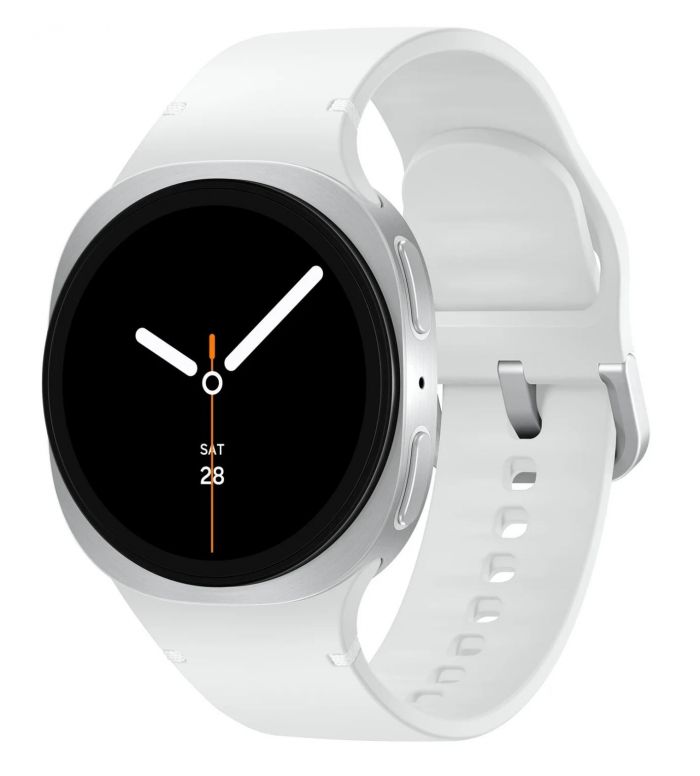 Смарт-годинник Samsung Galaxy Watch 8 40мм e-SIM (L325) 1.34", 438x438, sAMOLED, BT 5.3, NFC, 2/32ГБ, сріблястий