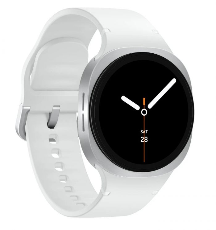 Смарт-годинник Samsung Galaxy Watch 8 40мм e-SIM (L325) 1.34", 438x438, sAMOLED, BT 5.3, NFC, 2/32ГБ, сріблястий