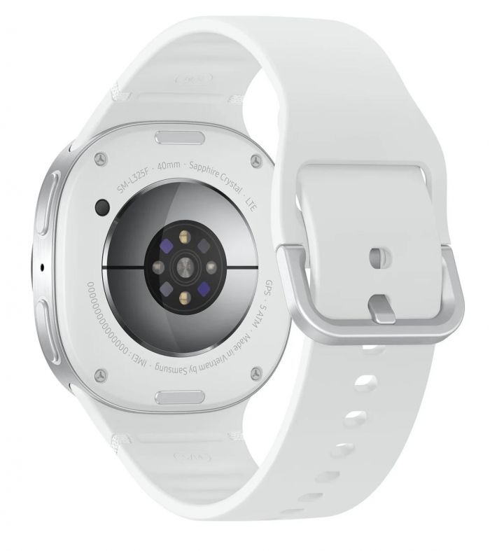 Смарт-годинник Samsung Galaxy Watch 8 40мм e-SIM (L325) 1.34", 438x438, sAMOLED, BT 5.3, NFC, 2/32ГБ, сріблястий