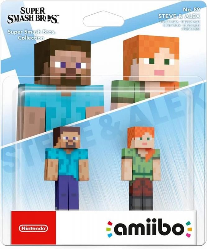 Фігурка Amiibo Minecraft Steve and Alex