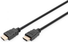 Кабель DIGITUS HDMI (M/M), 4K@60Гц, Ultra HD, Premium, тип A, w/Ethernet, золото, 2м, чорний