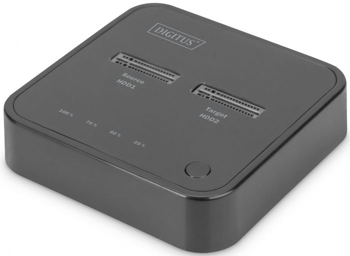 Док-станція DIGITUS Dual M.2 NVMe SSD USB Type-C 3.2 Black