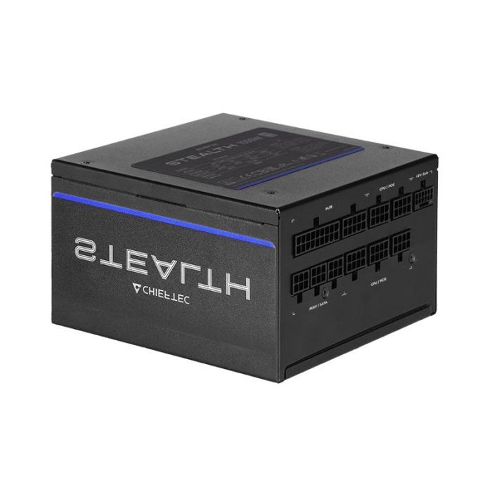 Блок живлення CHIEFTEC Stealth (1000W), >92%, 80+ Platinum, 135мм FDB, 1xMB 24pin(20+4), 2xCPU 8pin(4+4), 2xMolex, 10xSATA, 3xPCIe 8pin(6+2), 1xPCIe GEN5 16pin, Fully Modular
