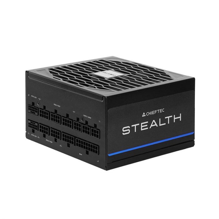 Блок живлення CHIEFTEC Stealth (1200W), >92%, 80+ Platinum, 135мм FDB, 1xMB 24pin(20+4), 2xCPU 8pin(4+4), 2xMolex, 10xSATA, 3xPCIe 8pin(6+2), 2xPCIe GEN5 16pin, Fully Modular