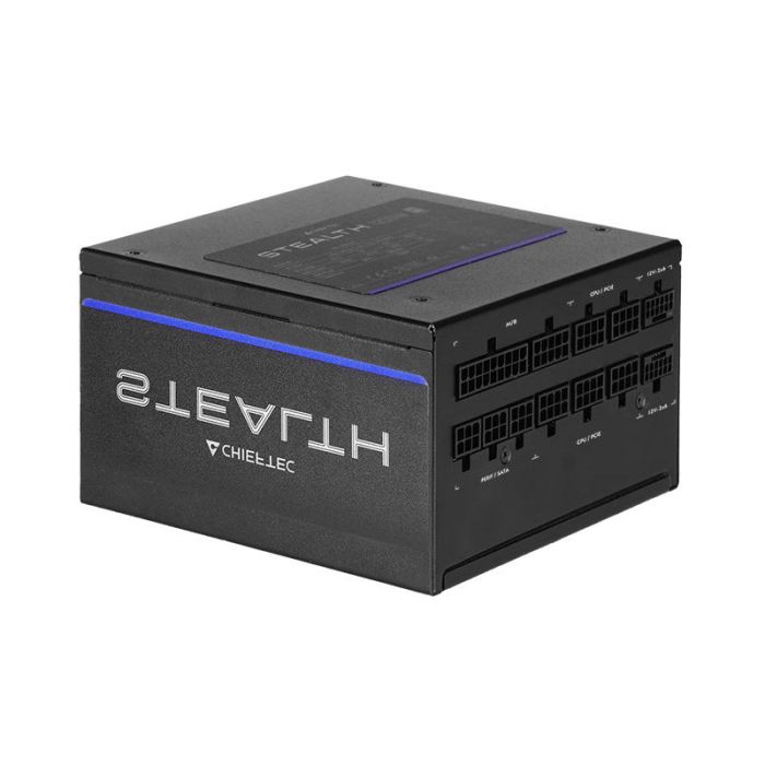 Блок живлення CHIEFTEC Stealth (1200W), >92%, 80+ Platinum, 135мм FDB, 1xMB 24pin(20+4), 2xCPU 8pin(4+4), 2xMolex, 10xSATA, 3xPCIe 8pin(6+2), 2xPCIe GEN5 16pin, Fully Modular