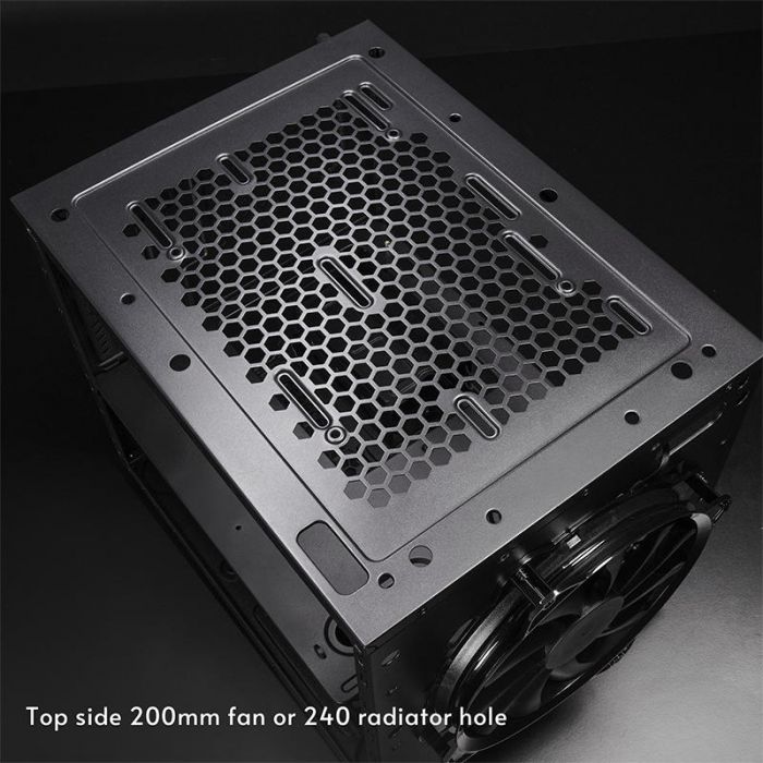 Корпус CHIEFTEC The Cube CI-03B, без БЖ, 2xUSB3.0, 1xUSB3.2 Gen2 Type-C, 1x200мм HDB, VGA 335мм, LCS ready, mATX, чорний