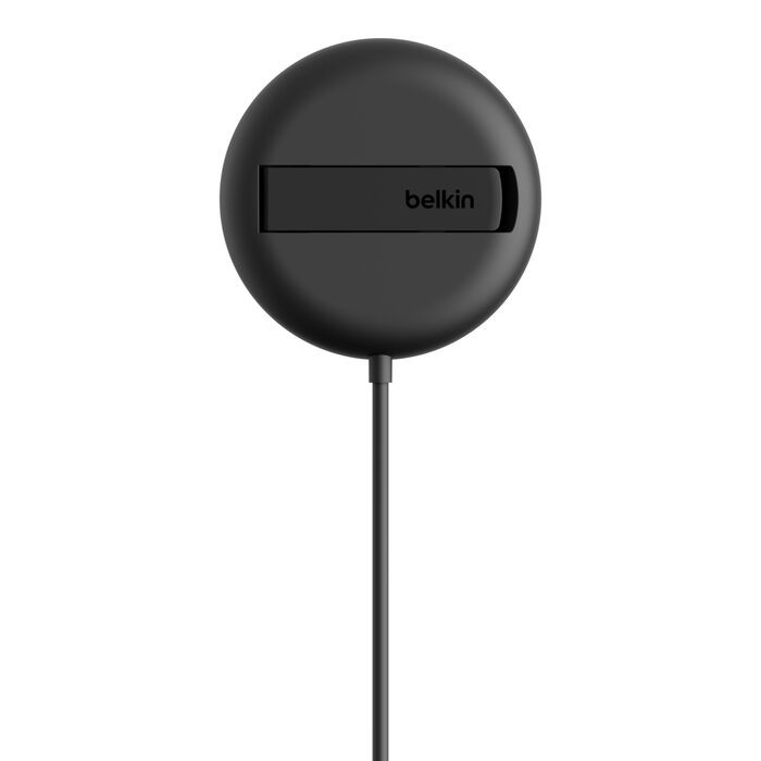 Зарядний пристрій бездротовий Belkin UltraCharge Magnetic Kickstand 15Вт, чорний