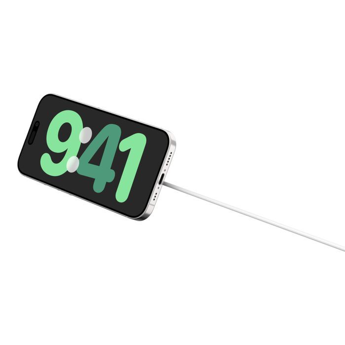 Зарядний пристрій бездротовий Belkin UltraCharge Magnetic Kickstand 15Вт, білий