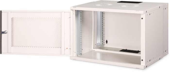 Шафа DIGITUS 19", 7U, SOHO PRO, металеві перфоровані двері, 540x400 мм, 60кг максимально, сіра