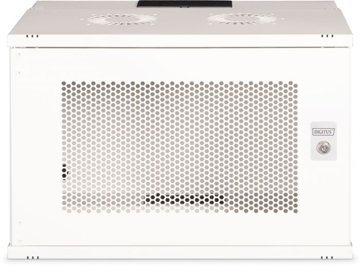 Шафа DIGITUS 19", 7U, SOHO PRO, металеві перфоровані двері, 540x400 мм, 60кг максимально, сіра