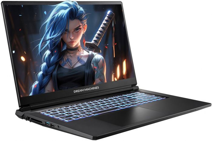 Ноутбук Dream Machines RG5050-17 17.3FHD IPS, Intel i7-13620H, 32GB, F2TB, NVD5050-8, DOS, чорний