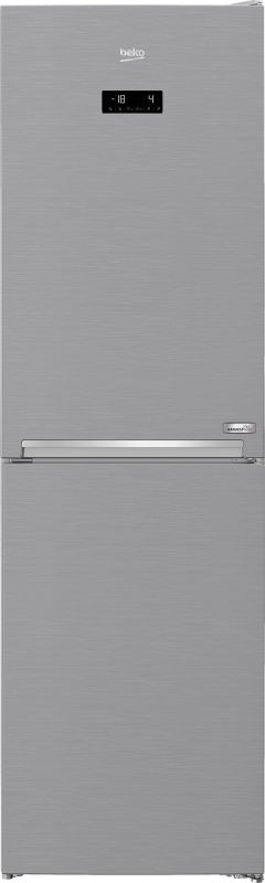 Холодильник Beko з нижн. мороз., 203x60x67, xолод.відд.-215л, мороз.відд.-143л, 2дв., E, NF, дисплей, нерж
