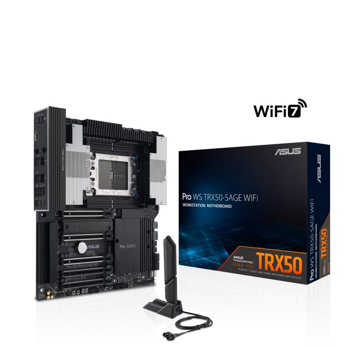 Материнська плата серверна ASUS PRO WS TRX50-SAGE WIFI A sTR5 TRX50 4xDDR5 M.2 WiFi BT CEB