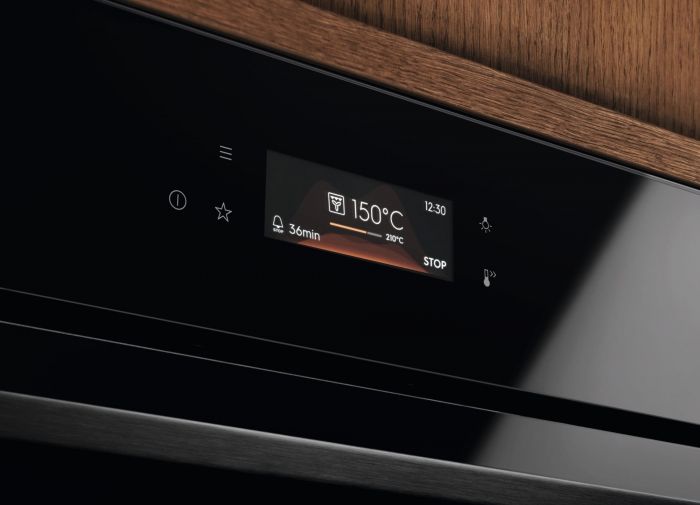 Духова шафа Electrolux електрична, 70л, А++, пара, дисплей, конвекція, ф-ція пароварки, телескопічні напрямні, чорний