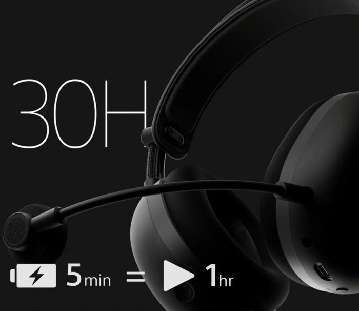 Гарнітура ігрова Over-ear Sony INZONE H9 II BT 5.3, ANC, SBC, AAC, LC3, Wireless, Mic,  Чорний