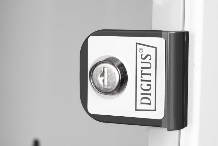 Шафа DIGITUS 10", 6U, SOHO PRO, скляні двері, 315x300 мм, 30кг максимально, сіра