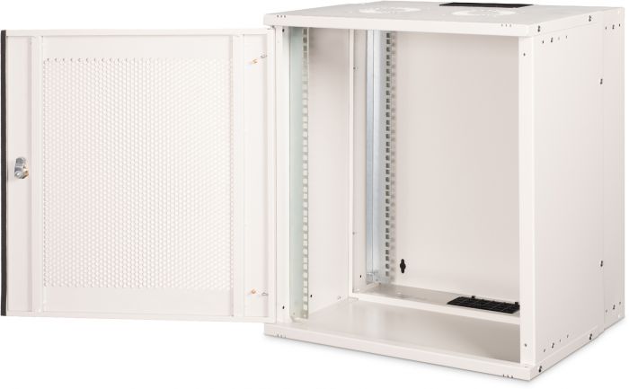 Шафа DIGITUS 19", 12U, SOHO PRO, перфоровані двері, 540x400 мм, 60кг максимально, сіра