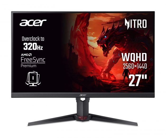 Монітор Acer 27"Nitro XV270UF3bmiiprx 2xHDMI, DP, MM IPS, 2560x1440, 320Hz, 1ms