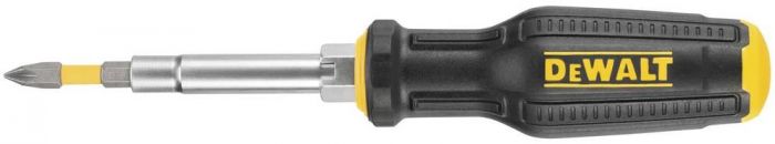 Викрутки DeWALT FULL FIT 6 Way, з бітами 2 шт, руків'я двокомпонентне, 75мм шт, SL, PH