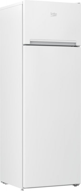 Холодильник Beko з верxн. мороз., 161x57x54, xолод.відд.-204л, мороз.відд.-46л, 2дв., E, ST, білий