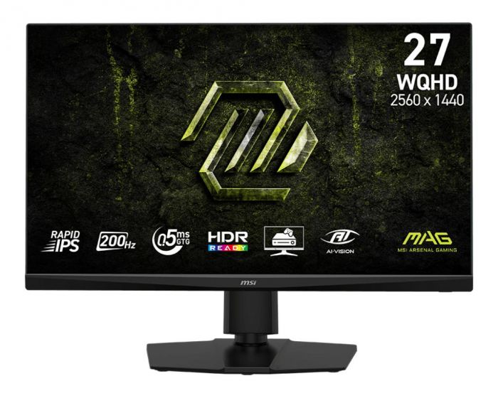 Монітор MSI 27" MAG 272QPF-E20 2xHDMI, DP, Audio, IPS, 2560x1440, 200Hz, 0.5ms, sRGB 127%, AdaptiveSync, Pivot, HDR400