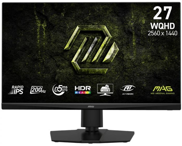 Монітор MSI 27" MAG 272QPF-E20 2xHDMI, DP, Audio, IPS, 2560x1440, 200Hz, 0.5ms, sRGB 127%, AdaptiveSync, Pivot, HDR400