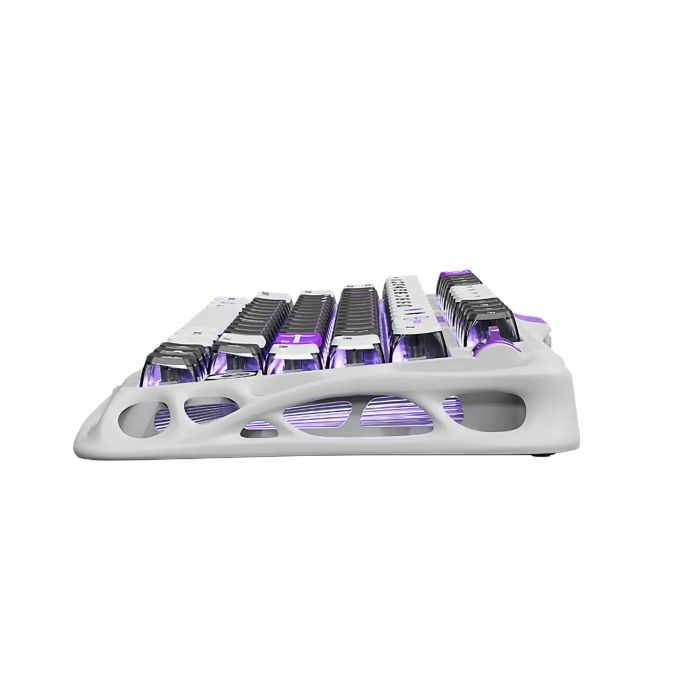 Клавіатура механічна GravaStar Mercury V75 80keys, Magnetic Jade Pro, 8K, USB-A, RGB, Mecha Gray