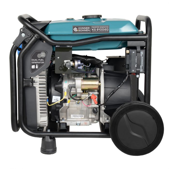 Генератор газобензиновий інверторний Konner&Sohnen KS 8100iEG 1/3, LPG 230/4000В, 8-8.5кВт, електростартер, 68кг