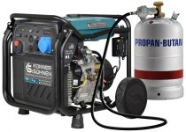 Генератор газобензиновий інверторний Konner&Sohnen KS 8100iEG 1/3, LPG 230/4000В, 8-8.5кВт, електростартер, 68кг