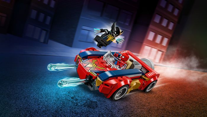 Конструктор LEGO Super Heroes Автомобіль Людини-павука vs. Отруєний Росомаха
